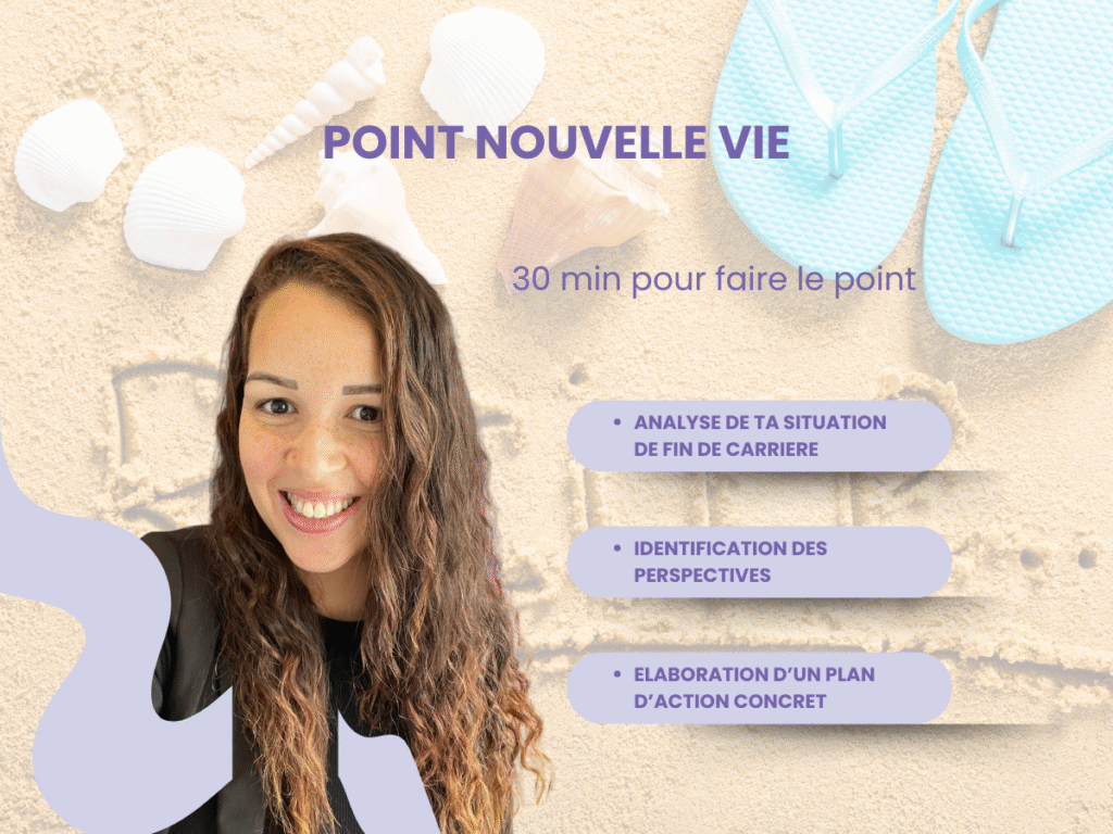 Point nouvelle vie 1 Le Point Carrière est un rendez-vous individuel d’environ 30 minutes, en visio, pour faire le point sur votre parcours professionnel.