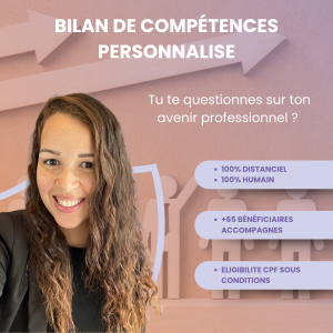 Bilan de competences personnalise Pendant cette session, je t’explique de manière simple, concrète et accessible ce qu’est réellement un bilan de compétences, comment il se déroule, et dans quelles situations il devient un véritable levier de décision et d’évolution, que tu sois salarié·e, freelance ou en réflexion de transition.